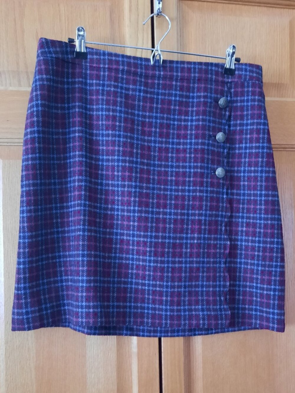 Skirt, Talbots Petite, Houndstooth Plaid